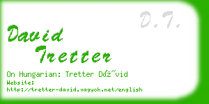 david tretter business card